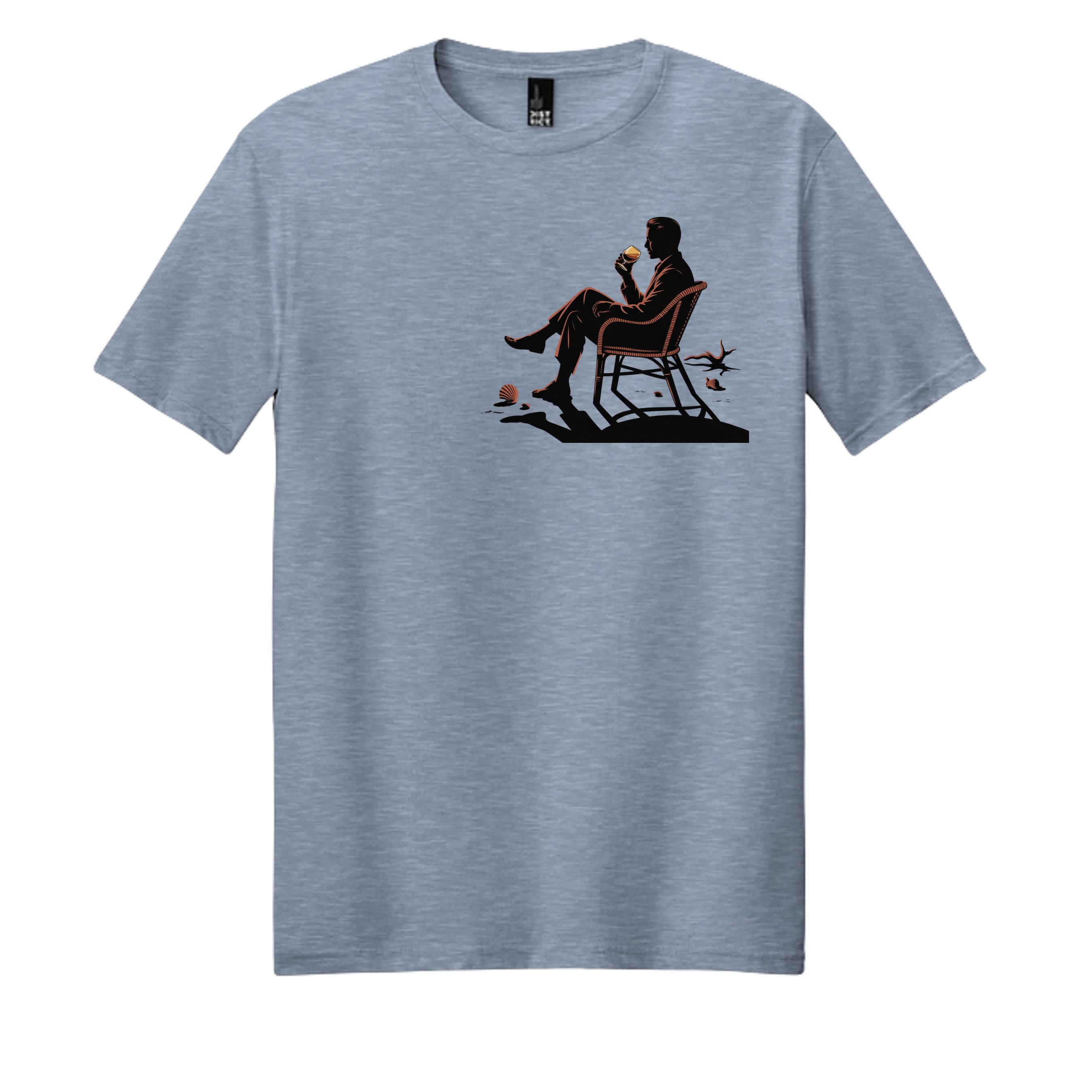 Flint Blue Heather - DM108 - FRONT