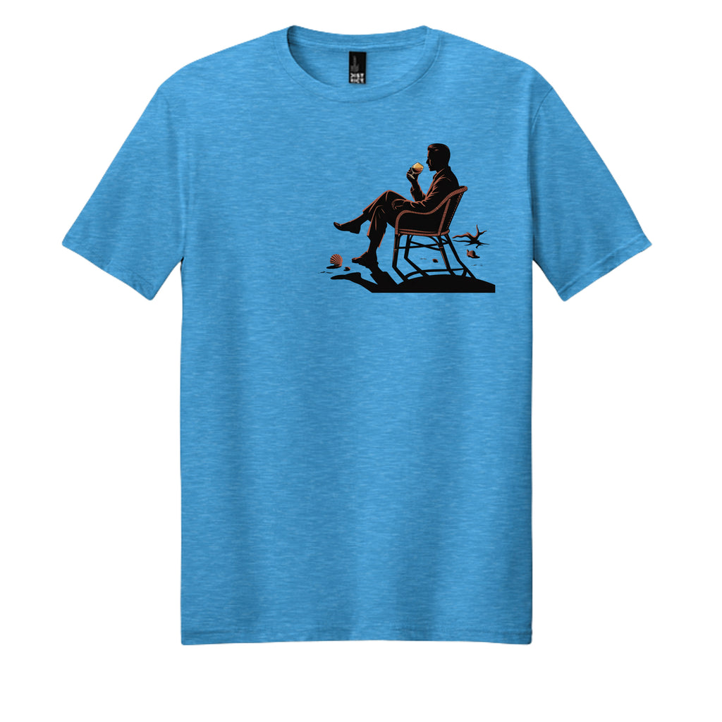 Heathered Bright Turquoise - DM108 - FRONT