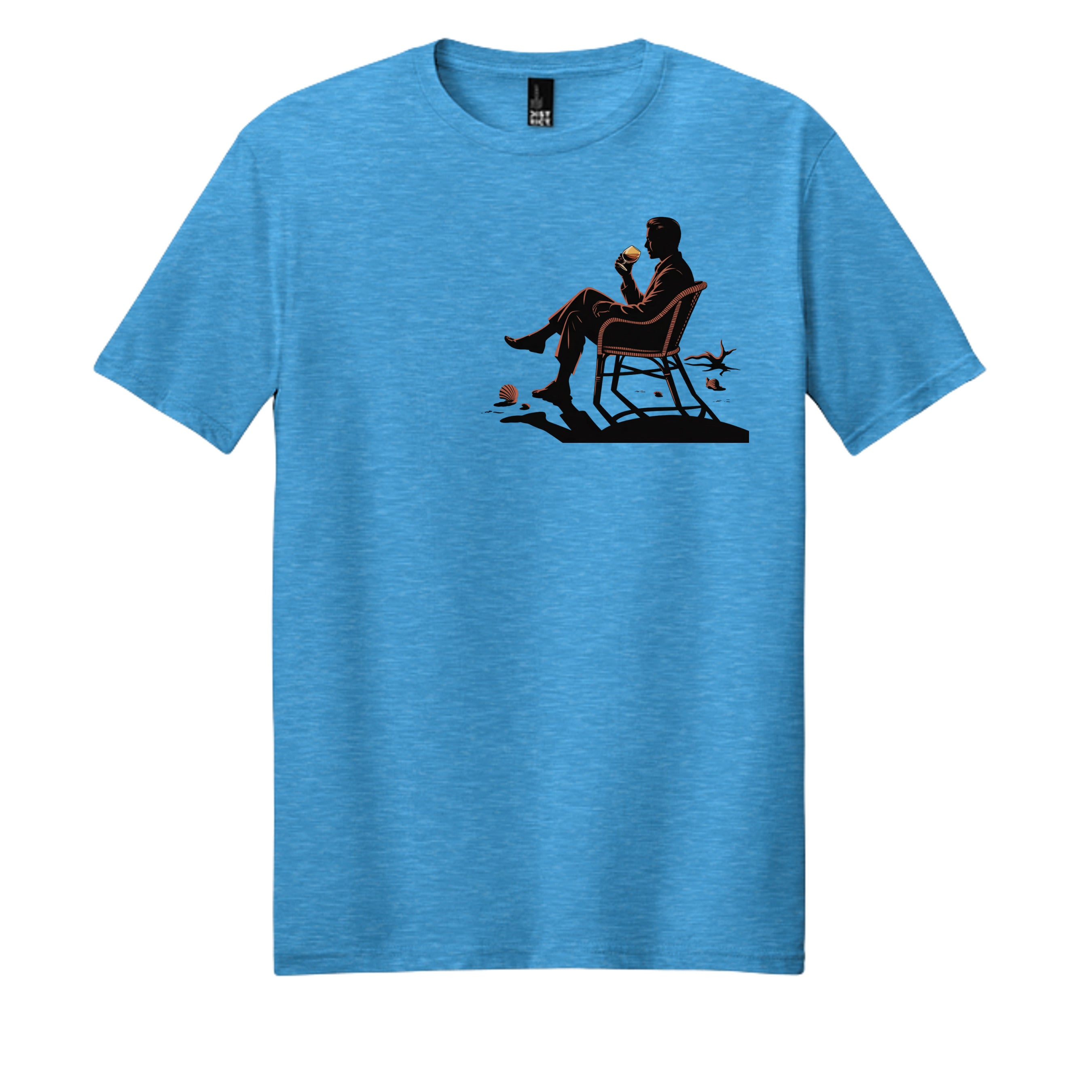 Heathered Bright Turquoise - DM108 - FRONT